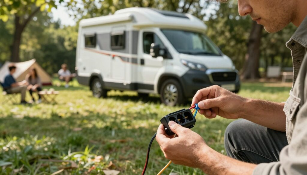 A-close-up-view-of-a-camping-car-electric-installation-process-featuring-a-skilled-technician--1024x585 Prise camping car test et avis 2026 pour bien choisir