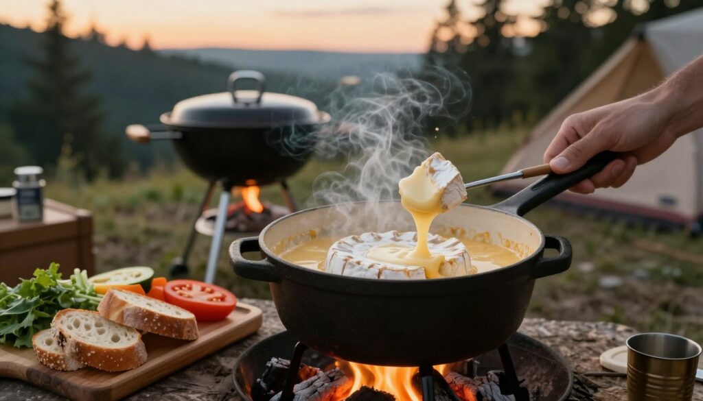 A-cozy-outdoor-scene-featuring-a-bubbling-camembert-fondue-being-melted-over-a-barbecue-grill--1024x585 Camembert barbecue camping car : Notre test et verdict 2026