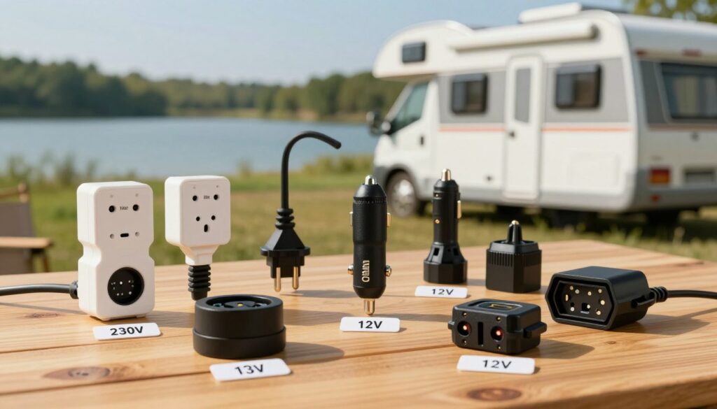 A-detailed-close-up-image-of-various-types-of-camping-car-power-sockets-displayed-on-a-wooden-1024x585 Prise camping car test et avis 2026 pour bien choisir
