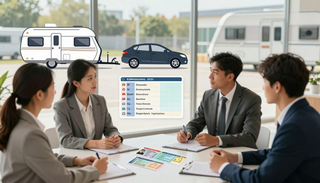 A-detailed-illustration-of-different-driving-license-categories-for-towing-a-caravan.-In-the-1024x585 Permis pour tracter une caravane : ce que nous devons savoir