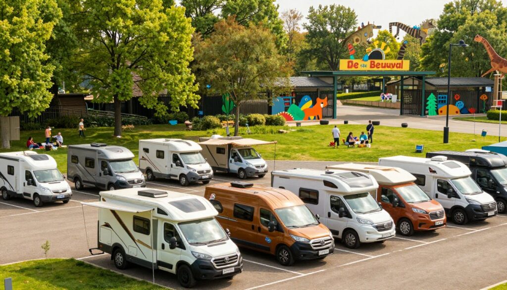 A-sunny-day-at-the-Zoo-de-Beauval-parking-area-featuring-a-well-organized-camp-car-parking-1024x585 Parking camping car zoo de Beauval : guide complet pour nous