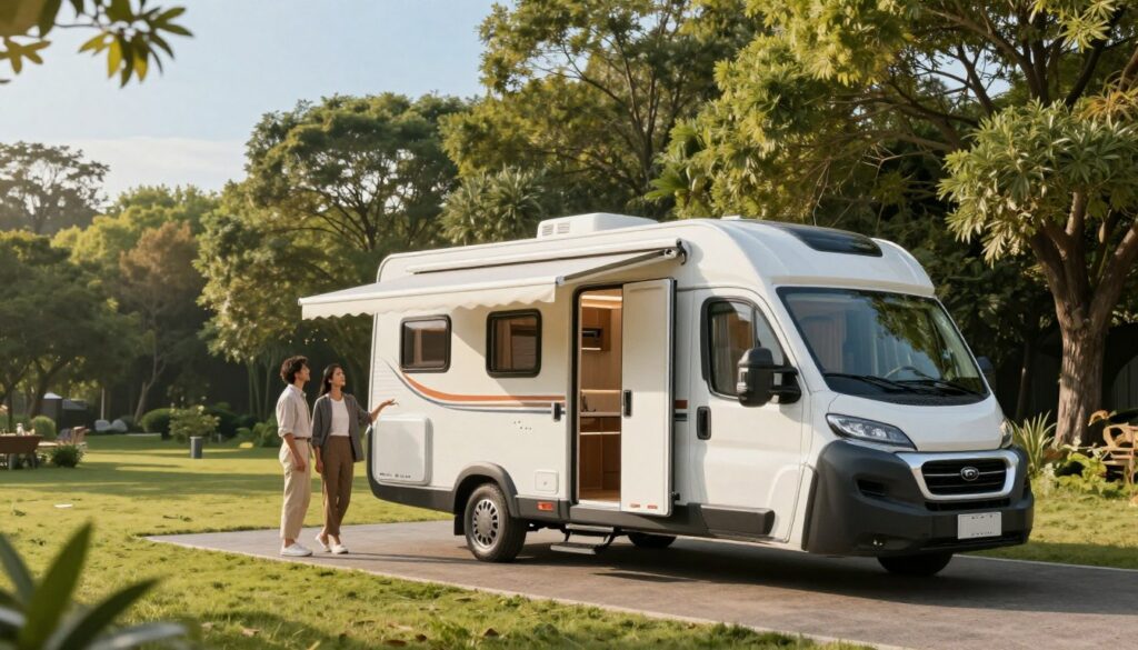 A-vibrant-scene-showcasing-a-stylish-caravan-set-in-a-picturesque-outdoor-environment-1024x585 Deplace caravane : notre test complet et avis expert