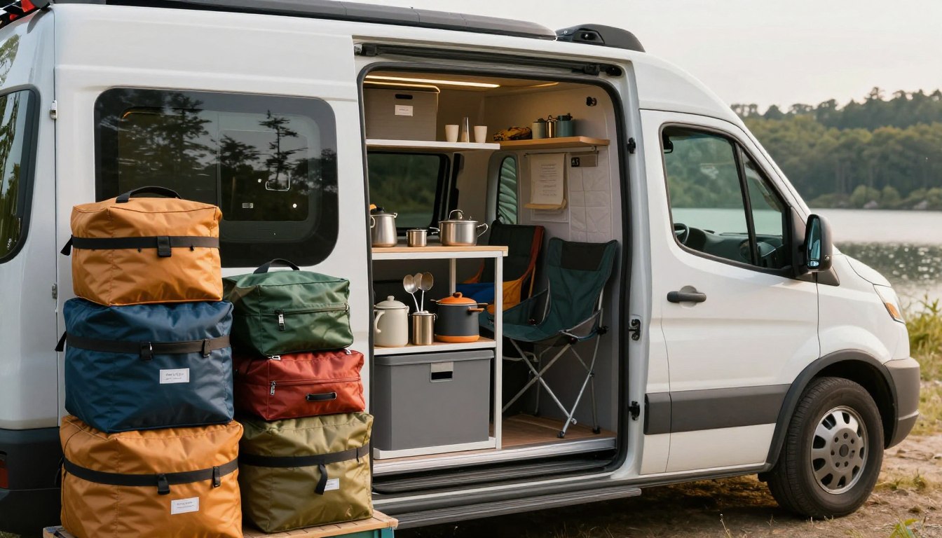 astuce rangement soute camping-car